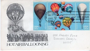 USPS #2032-35 – 1983 First Day Cover 20c Balloons Set of 4 ST3027 - Picture 1 of 2