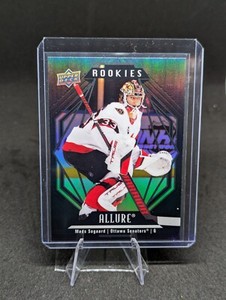 Mads Sogaard 2022-23 Upper Deck Allure Rookies Black Rainbow