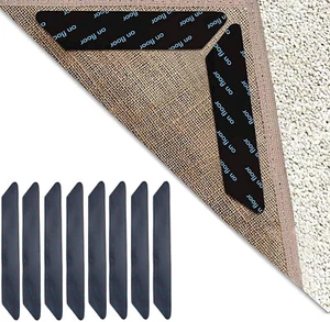 8 PIEZAS pinzas antideslizantes alfombra alfombra de goma pegatina cinta deslizante adhesiva reutilizable - Imagen 1 de 5