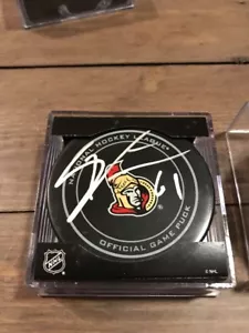 Mark Stone Signed Ottawa Senators Official game Puck - Picture 1 of 2