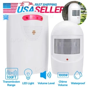 Driveway Alarm Wireless Infrared Motion Sensor Home Garage Alert Security System - Picture 1 of 7