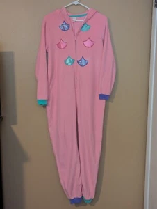 Cat & Jack Girls XL 14/16 Zip Costume Pajamas – Pink Mystical Hoodie with Mask - Picture 1 of 11