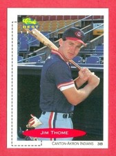 1991 CLASSIC BEST (BB) Jim Thome CANTON-AKRON INDIANS MINORS RC CARD #195 HOF'er