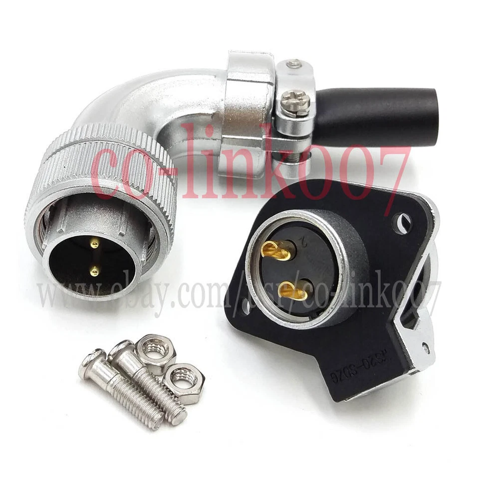 WEIPU WS20 2pin Aviation Connector, Industrial Electrical Circular Plug Socket - Image 1 of 4
