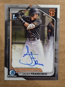 Autógrafos Bowman Chrome 2024 - Prospect #CPA-JFA Javier Francisco (AU, RC) - Imagen 1 de 12