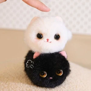 Plush Material Simulation Clockwork Cat Rotating Tail Rolling Cat Gift Giving - Picture 1 of 11
