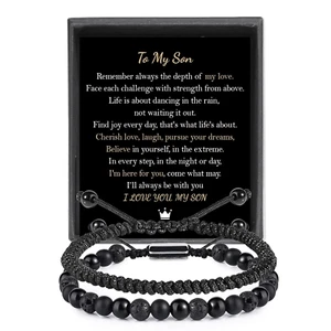 Birthday Gifts for Son Bracelet from Mom: Teen Stocking Stuffers to My Son Brace - Picture 1 of 7