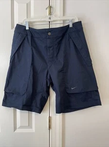 Mens Nike Dri-Fit 10 inch Casual Shorts Blue Large GREAT COND - Picture 1 of 4