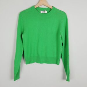 JAC + JACK Womens Size S or 10 Green Pure Cashmere Knit Sweater Jumper