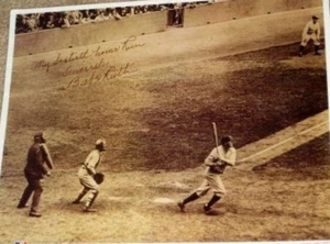 BABE RUTH Photo Yankee antique New York 60th home run baseball reprint  MLB ball - Picture 1 of 1