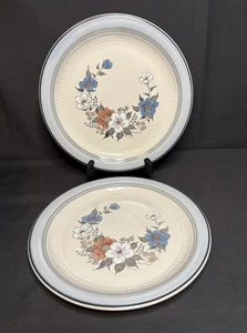 Crowning Fashion Blue Bouquet 10,75" Essteller von Johann Haviland Vintage Japan - Bild 1 von 4