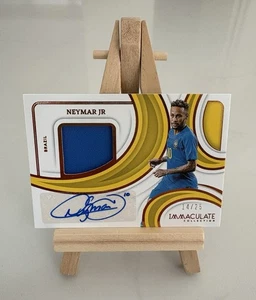 Neymar /25 Auto Patch Panini Immaculate Collection 24/25 Brazil 14/25 Autograph - Bild 1 von 2