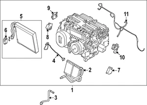 Genuine Nissan Evaporator Core 27280-6TA1A - Picture 1 of 1