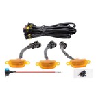 Amber LED Lights 3PCS Front Grille Raptor Lamps Car Accessories with Harness and