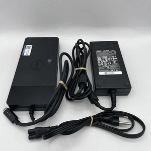 Dell WD19TBS Thunderbolt Laptop Docking Station USB-C K20A w/ 180W AC Adapter - Picture 1 of 8