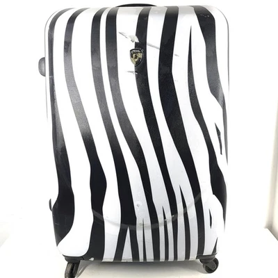 Heys TekLite 31" Zebra Stripe Hard Shell Luggage Expandable Black/White - Image 1 of 4