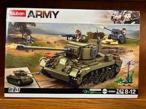 Sluban Army B0860 WWII - M26 Pershing Medium Tank, 2 in 1 742 pcs, New in Box - Picture 1 of 2