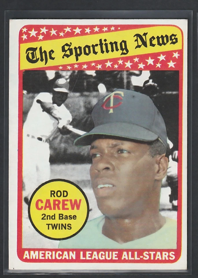 1969 Topps #419 Rod Carew All-Star Minnesota Twins Salón de la fama - como nuevo Foto 1 de 2