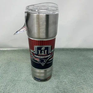 Bicchiere New England Patriots Dynasty Superbowl 51 acciaio inox 22 oz - Foto 1 di 5
