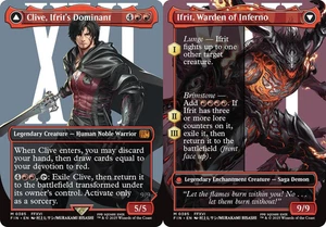 1x Clive, Ifrit's Dominant // Ifrit, Warden of Inferno (0385) - Foil - Borderles - Picture 1 of 1