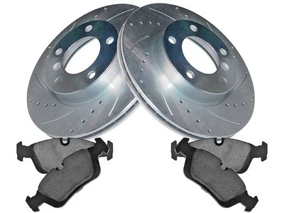 Kit de pastillas de freno delanteras y rotor TRQ 89KG57K para BMW 325is 1992-1995 Foto 1 de 2