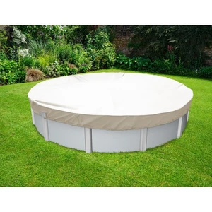 Cubierta redonda impermeable para piscina de invierno de 6-10 pies sobre el suelo cubierta para patio de piscina - Imagen 1 de 32