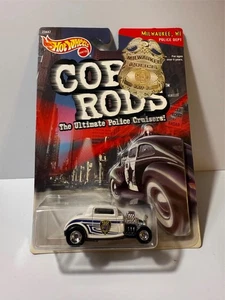 Hot Wheels Cop Rods Milwaukee WI Police Department 32 Deuce A06 - Picture 1 of 1