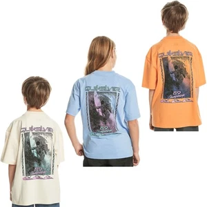 Quiksilver Kids Back Flash Short Sleeve Crew Neck Cotton T-Shirt Top Tee - Picture 1 of 7