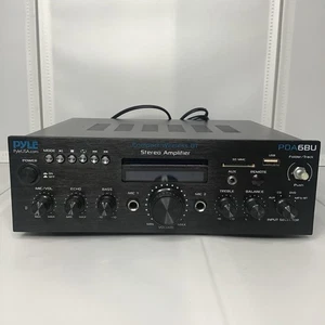 PYLE PDA6BU STEREO RECEIVER USB BLUETOOTH AMPLIFER RECEIVER 200W DUAL CHANNEL - Picture 1 of 6