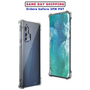 Natural Tactility Anti-Crash Clear Soft TPU Cover Case f Motorola edge + Phone - Picture 1 of 1