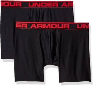 Under Armour O Series 6in Boxerjock - 2-Pack - Men's Black/Black, S - Picture 1 of 1
