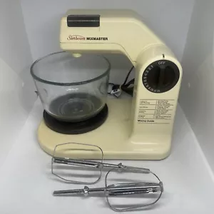 Sunbeam Mixmaster MX-AB With Glass Bowl And 2 Beaters Tested And Working - Picture 1 of 8