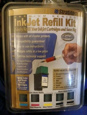 Stratitec Inkjet Refill Kit EIR275S Universal Black & Color Premium Series - Image 1 of 2