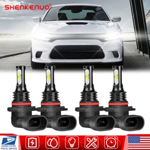 For DODGE Charger 2016-2019 4x 6000K LED Headlights High/Low Beam Bulbs Kit - Picture 1 of 11
