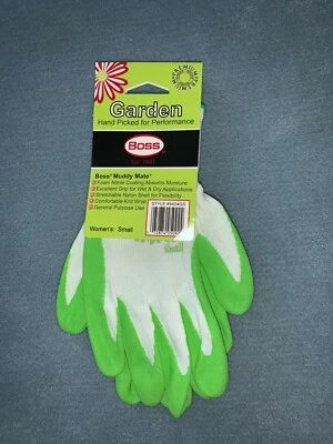Guantes de jardín de uso general BOSS Muddy Mate 9404GS espuma revestimiento de nitrilo talla S Foto 1 de 3