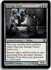 Salvage Titan Shards of Alara HEAVILY PLD Artifact Black Rare MTG CARD ABUGames