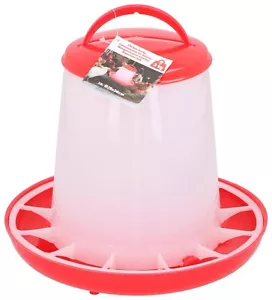 12 Stück 3 kg Hühner Futterspender Futter rot Automat Futterautomat Geflügel - Bild 1 von 2