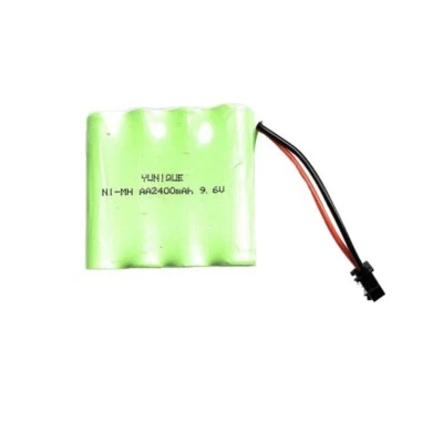 9.6V 2400mAh Ni-MH AA Rechargeable Battery with SM-2P 2P Plug for RC car truck - Image 1 of 4