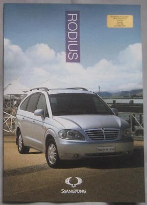 Ssangyong Rodius Brochure - Image 1 of 4