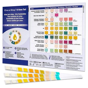 25 Urine Test Strips 10 Parameter Urinalysis Professional GP Sticks(5x5 Pack) - Picture 1 of 9