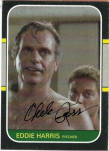 Chelcie Ross signed auto custom card Eddie Harris  Major League 2