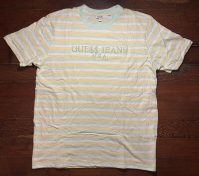 Guess Jeans x ASAP Rocky Striped Tee Shirt Size M - Image 1 of 4