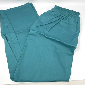 New Trend Uniforms Women Stretch Scrub Pants 2 Pocket Elastic Waist Green Sz XL - Picture 1 of 3