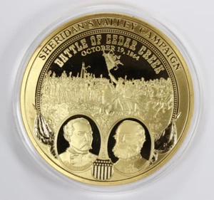 2014 Sheridan's Valley Campaign Civil War Commemorative Proof 70mm American Mint - Picture 1 of 3