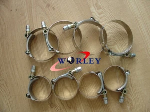 2.5" X8 Stainless Steel T-Bolt Clamps Turbo Intake Silicone Hose Coulper 66-74mm - Picture 1 of 8