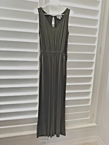 NWT Women’s Anthropologie XS Super Soft Jumpsuit Moss Easy Flow,belted,pockets - Picture 1 of 24