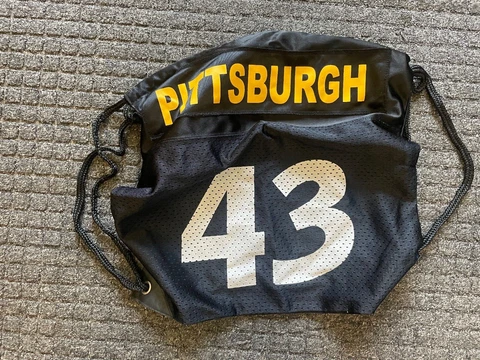 NFL PITTSBURGH STEELERS TROY POLAMALU #43 LADIES TOTE 17 X 14 FOOTBALL PURSE Cover