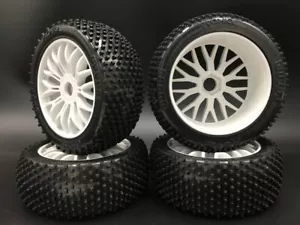 Set 4 pezzi 1/8 Buggy su pneumatici fuoristrada 17 mm per pneumatici kyosho hobao hsp hpi Teamc - Foto 1 di 2