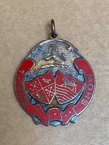 Vintage Bronze Thame Show Red Enamel Medal - Picture 1 of 4