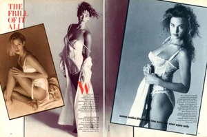1987 Paul Lange Jill Goodacre 6-seitiges MAGAZIN EDITORIAL Frill of it all - Bild 1 von 3